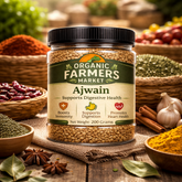 Ajwain (Carom Seeds) - Premium Natural Digestive Spice | Whole Ajwain Seeds | 200g