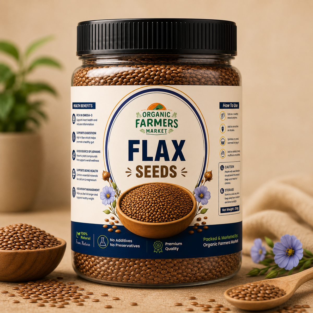 Flax Seeds (Alsi) - 250g