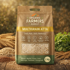 Multigrain Atta - High Fiber & High Protein Flour | 7 Grain Blend | 2kg