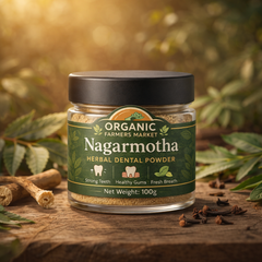 Nagarmotha Herbal Dental Powder - Natural Tooth Powder for Strong Teeth & Healthy Gums | 100g