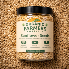 Sunflower Seeds - Premium Hulled Sunflower Kernels | Protein & Healthy Fat Rich Superfood | 200g