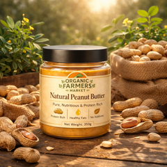 Natural Peanut Butter - Protein Rich & No Added Preservatives | Creamy Peanut Butter | 350g