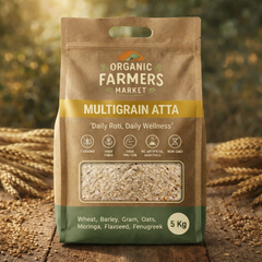 Multigrain Atta - High Fiber & High Protein Flour | 7 Grain Blend | 5kg Family Pack