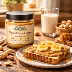 Natural Peanut Butter - Protein Rich & No Added Preservatives | Creamy Peanut Butter | 350g