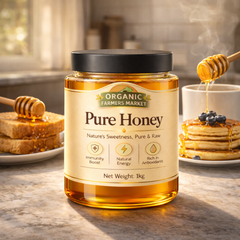 Pure Honey - Raw & Natural Honey | Premium Farm Fresh Honey | 1kg Family Pack