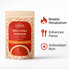 Red Chili Powder - Premium Stone Ground Red Mirch Powder | Pure Spice | 250g