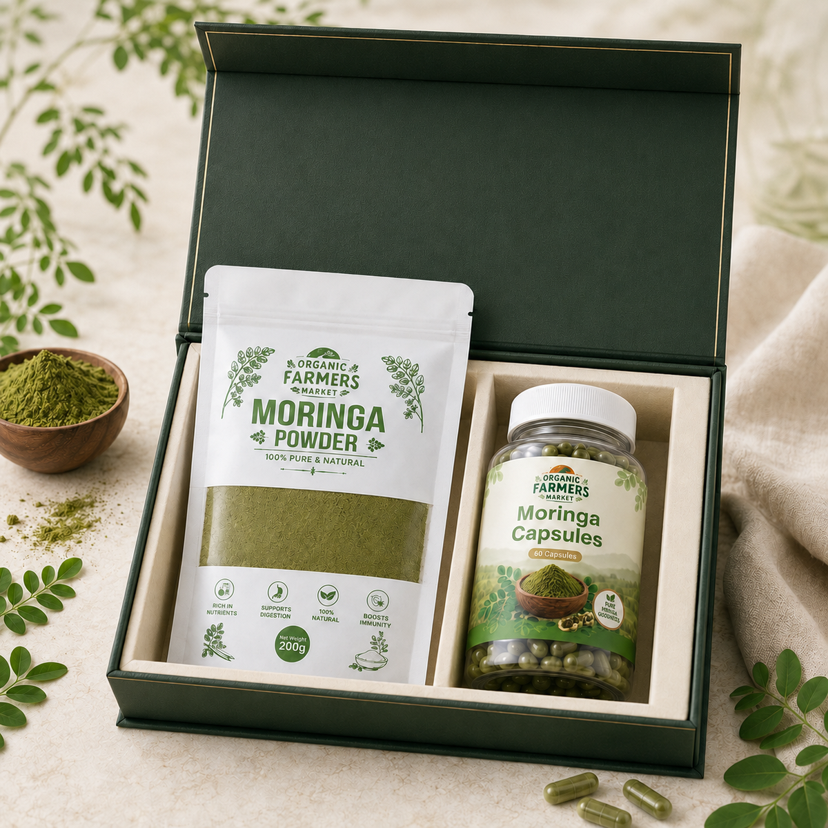 Moringa Duo - Moringa Leaf Powder & Moringa Capsules