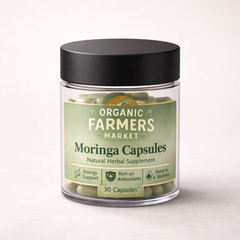 Moringa Capsules - Natural Herbal Supplement | Rich in Antioxidants | 30 Capsules
