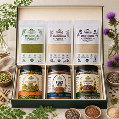 Plant & Seed Collection Bundle - Herbal Powders & Premium Seeds