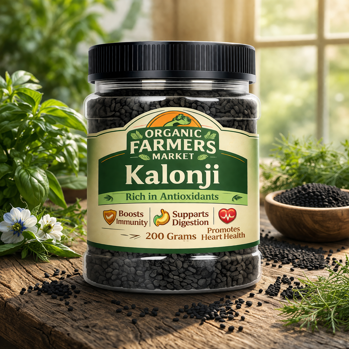Kalonji (Black Seed) - Premium Nigella Seeds | Natural Superfood | 200g