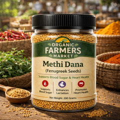 Methi Dana (Fenugreek Seeds) - Premium Whole Fenugreek Seeds | Natural Spice & Culinary Essential | 200g
