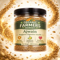 Ajwain (Carom Seeds) - Premium Natural Digestive Spice | Whole Ajwain Seeds | 200g