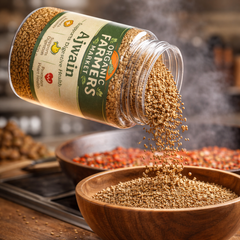 Ajwain (Carom Seeds) - Premium Natural Digestive Spice | Whole Ajwain Seeds | 200g