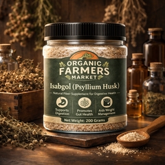 Isabgol (Psyllium Husk) - Natural Fiber Supplement for Digestive Health | Premium Psyllium Husk | 200g