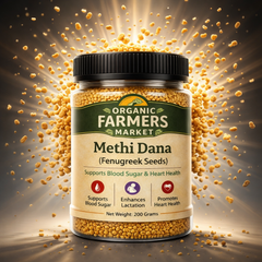 Methi Dana (Fenugreek Seeds) - Premium Whole Fenugreek Seeds | Natural Spice & Culinary Essential | 200g