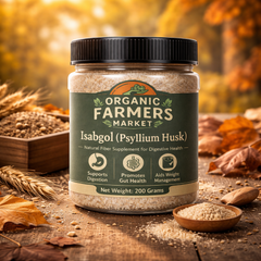Isabgol (Psyllium Husk) - Natural Fiber Supplement for Digestive Health | Premium Psyllium Husk | 200g