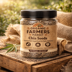 Chia Seeds - Premium Superfood Seeds | High Fiber & Plant-Based Protein | 200g