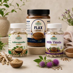 Stress & Calm Bundle - Ashwagandha, Milk Thistle & Flax Seeds
