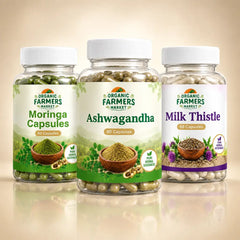 Herbal Capsule Trio - Moringa, Ashwagandha & Milk Thistle